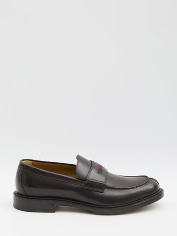 GUCCI Elegant Leather Loafers - Height: 2 CM