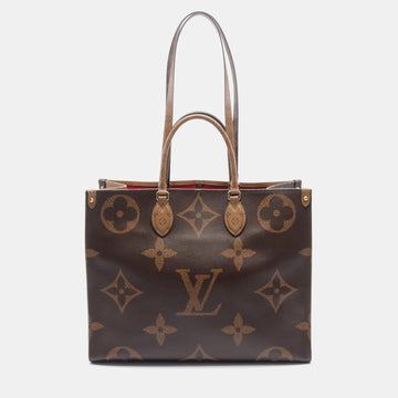 Brown Canvas OnTheGo GM Tote Bag