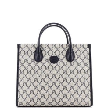Structured Top Handle Open Tote EC Coated Canvas Small