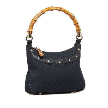 GUCCI EC Canvas Bamboo Anita Handbag