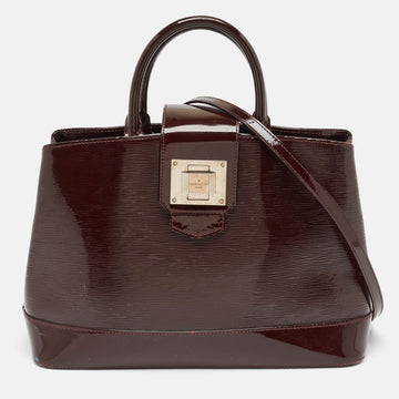 Bordeaux Electric Epi Leather Mirabeau GM Bag