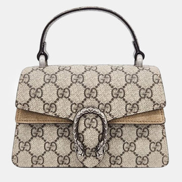 Beige GG Supreme canvas Dionysus Mini Top Handle Bag (752029)