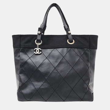 Black Leather Paris Biarritz Shoulder Bag