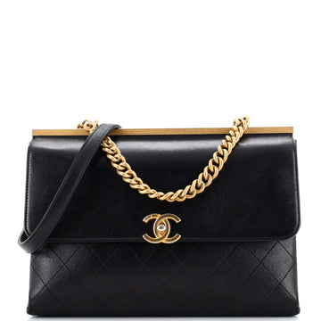 CHANEL Coco Luxe Flap Bag Quilted Calfskin Medium