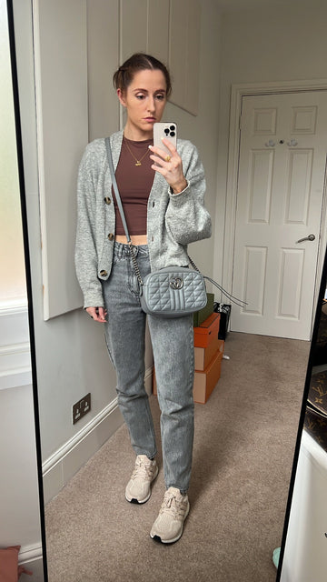 Gucci Aria CS Grey Marmont Small Shoulder Bag