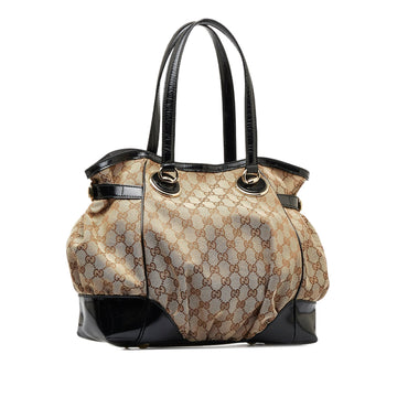 GUCCI EC Canvas Full Moon Tote Bag