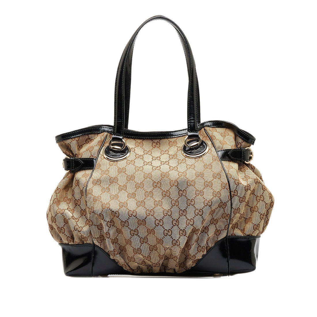 GUCCI EC Canvas Full Moon Tote Bag