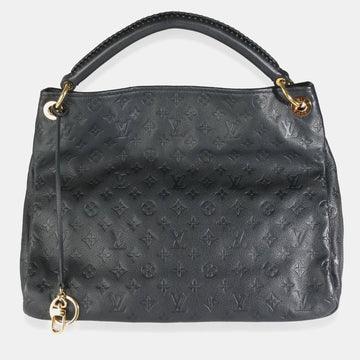 Black Monogram Leather Empreinte Artsy MM Tote Bag