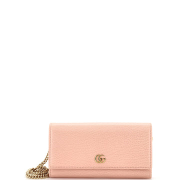 GUCCI GG Marmont Continental Chain Wallet Leather