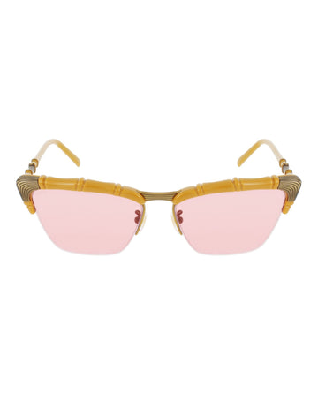 Cat Eye-Frame Injection Sunglasses