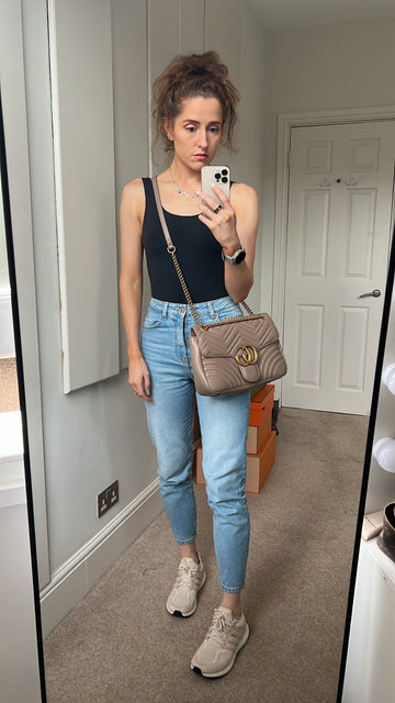 Gucci EC Dusty Pink Marmont Medium Shoulder Bag