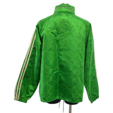 GUCCI Adidas Collaboration Macro CS Half Zip Jacket Size 50 Green 696651 Nylon100%