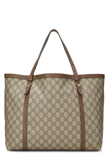 Gucci, Original CS Supreme Canvas Nice Tote, Brown