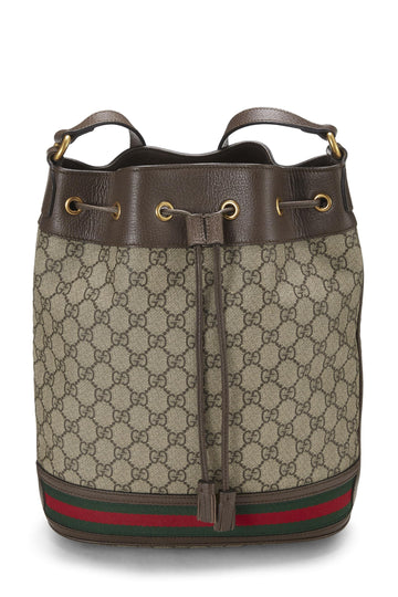 Gucci, Original CS Supreme Canvas Ophidia Bucket Bag Medium, Brown