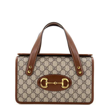 Horsebit 1955 Boston Bag EC Coated Canvas Small