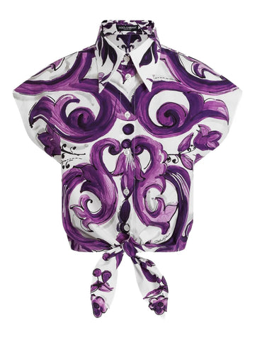 Dolce & Gabbana Women Graphic Print Cotton Shirt