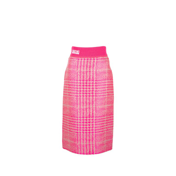 Fendi Size 38 Long Maxi Length Skirt Polyester/Wool/Silk Pink