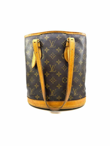 LOUIS VUITTON Brown Coated canvas Monogram Handbag