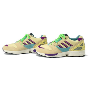 GUCCI adidas Men's ZX8000 Sneakers Beige/Purple/Blue 721936 Leather Nylon Size 9
