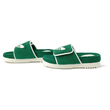 GUCCI Adidas Collaboration Platform Sandals Green/White 702412 CSCotton Size 9