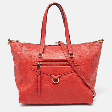 Cherry Monogram Empreinte Leather Lumineuse PM Bag