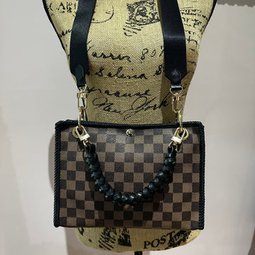 The Swan Crossbody -CS Damier in Black