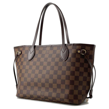 LOUIS VUITTON Neverfull Red N51109 Damier Ebene Canvas Size PM