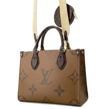 LOUIS VUITTON Onthego Red M46373 Monogram Monogram Reverse Canvas Monogram Giant Size PM