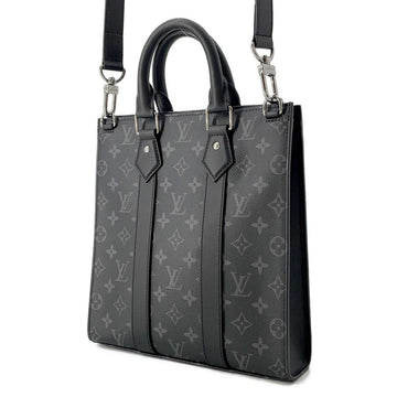 LOUIS VUITTON Sac Plat Noir M46456 Monogram Eclipse