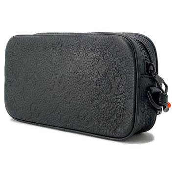 LOUIS VUITTON Pochette Volga Noir M53550 Monogram?Taurillon