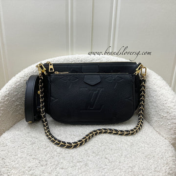 LV Multi Pochette Accessoires MPA in Black Empreinte Leather and GHW