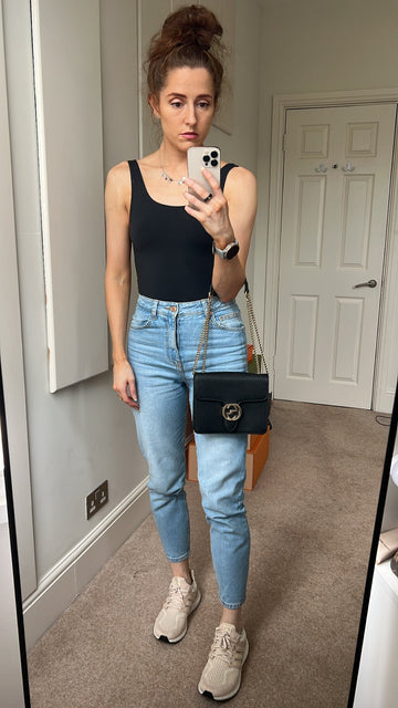 Gucci Interlocking EC Black Small Shoulder Bag