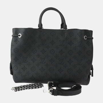 Black Calf leather Monogram Mahina Bella Tote Bag