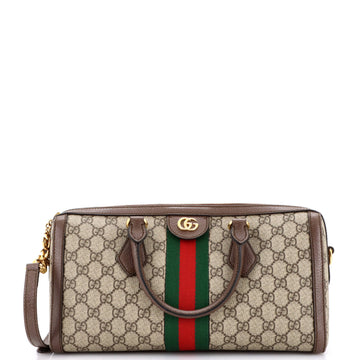 Ophidia Boston Bag EC Coated Canvas Medium