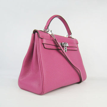 Hermes Kelly 32cm Togo leather handbag 6108 peach silver