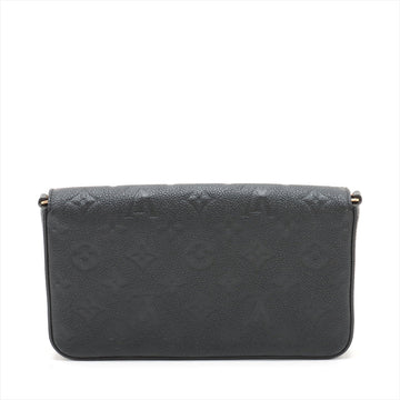 Louis Vuitton Noir Monogram Empreinte Leather Felicie Pochette [Clearance Sale]