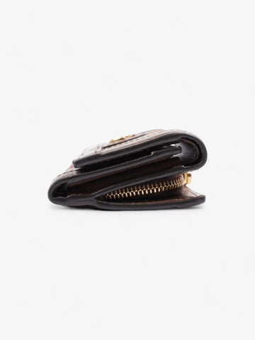 Gucci Ophidia EC French Flap Wallet EC Supreme / Red / Green Coated Canvas