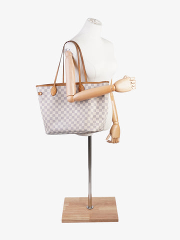 Louis Vuitton Neverfull Damier Azur Coated Canvas MM