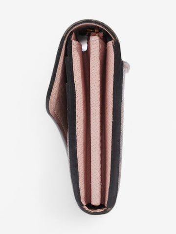 Louis Vuitton Sarah Wallet Damier Ebene Coated Canvas