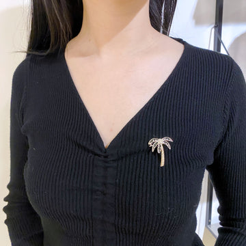 Chanel Coconut Tree Brooch