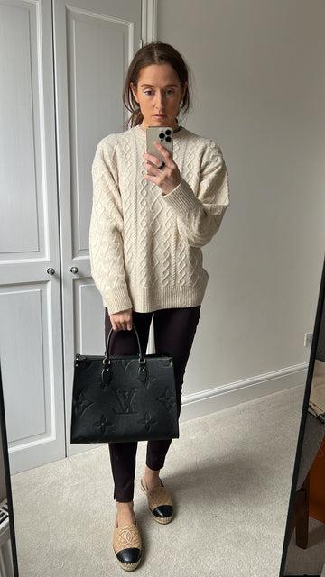 Louis Vuitton On the Go MM Black Empreinte (RRP £2,450)