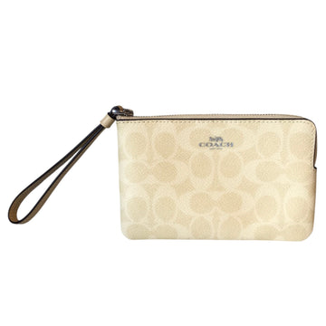 Wristlet Designer By Coach In Cream, Size:Small