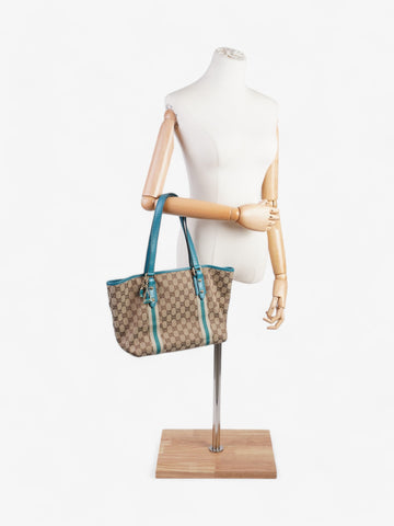 Gucci Jolicoeur Tote EC Supreme / Turquoise Canvas