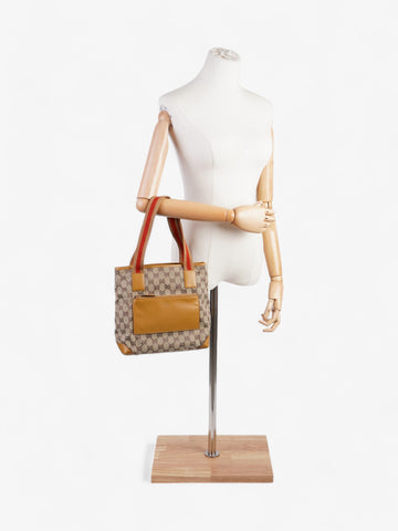 Gucci EC Canvas Tote Monogram / Red Canvas