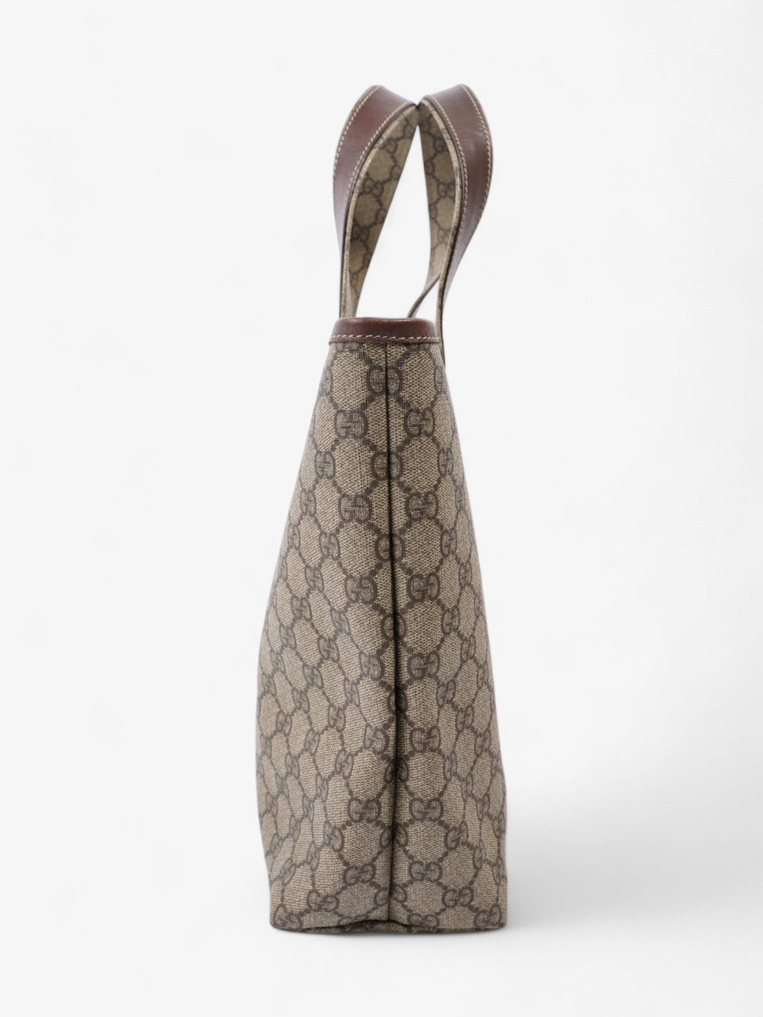 Gucci EC Tote Bag EC Supreme / Brown Coated Canvas