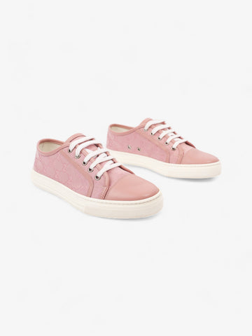 Gucci EC Low-top Sneakers Pink / White Canvas EU 36.5 UK 3.5