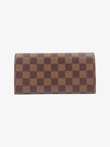 Louis Vuitton Emilie Damier Ebene Coated Canvas