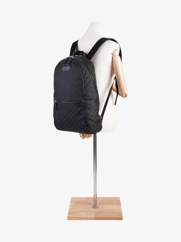 Gucci Double Zip Backpack Black / EC Supreme Nylon