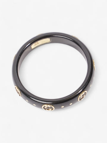 Gucci EC Icon Ring Black / Yellow Gold Base Metal 15 (Circumference - 55mm)