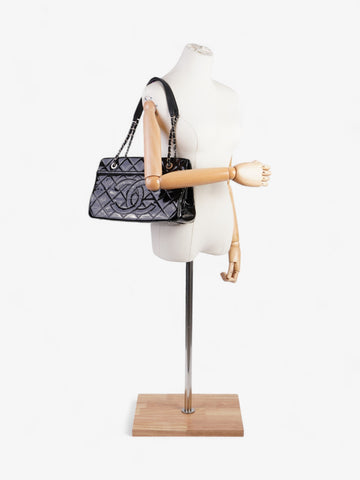 Chanel Timeless CC Shopping Tote Black Patent Leather Medium